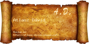 Atlasz Dávid névjegykártya